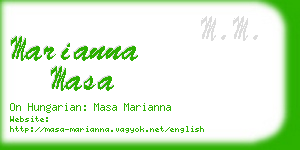 marianna masa business card